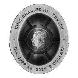 Tuvalu: Teenage Mutant Ninja Turtles - Domed Shell kolorowany 1.5 uncji Srebra 2024 Antiqued Coin