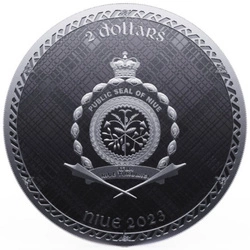 Niue: Heraldic - Scottish Unicorn 1 uncja Srebra 2023