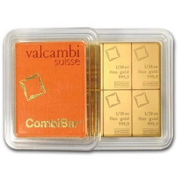 Sztabka Valcambi 10 x 1/10 uncji Złota CombiBar LBMA GD Refiner