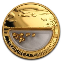 Skarby Australii: Samorodek 1 uncja Złota 2010 Proof