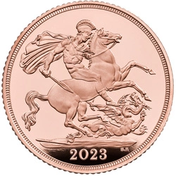 Wielka Brytania: The Coronation of His Majesty King Charles Sovereign Zestaw 3 monet 2023 Proof