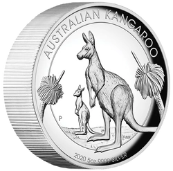Australijski Kangur 5 uncji Srebra 2020 Proof High Relief