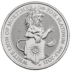 Bestie Królowej: Biały Lew Mortimerów 1 uncja Platyny 2021