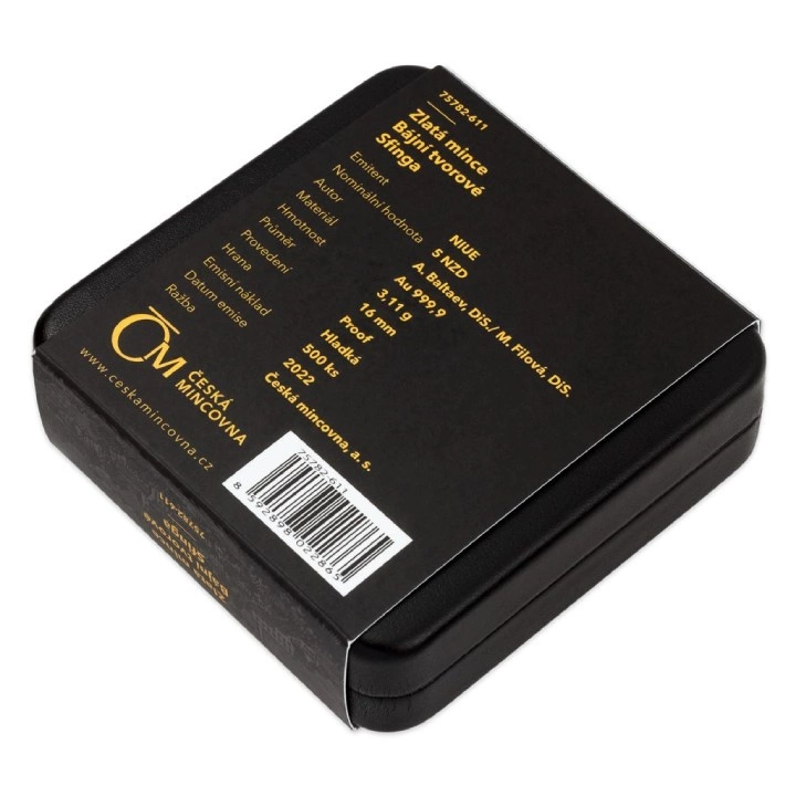 Niue: Mythical Creatures - Sphinx $5 Złoto 2022 Proof