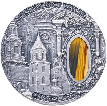 Niue: Crystal Art - Mysteries of Wawel 2 uncje Srebra 2013 Antiqued Coin