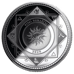 Tokelau: Vivat Humanitas 1 uncja Srebra 2020 Prooflike