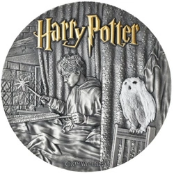 Niue: Harry Potter i Więzień Azkabanu 200 g Srebra 2025 High Relief Antiqued Coin
