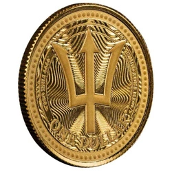 Barbados: Trident 1/10 uncji Złota 2025 Prooflike