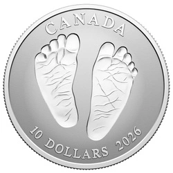 Canada: Welcome to the World $10 Srebro 2026 Reverse Proof
