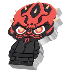 Niue: Star Wars - Darth Maul Chibi Coin kolorowany 1 uncja Srebra 2022 Proof