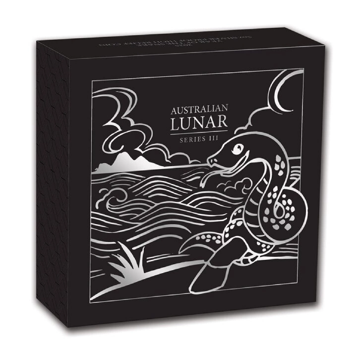 Perth Mint: Lunar III - Rok Węża 5 uncji Srebra 2025 Proof High Relief