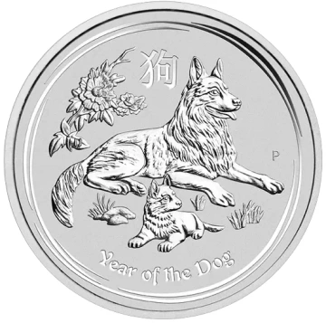 Lunar II: Rok Psa 1/2 uncji Srebra 2018