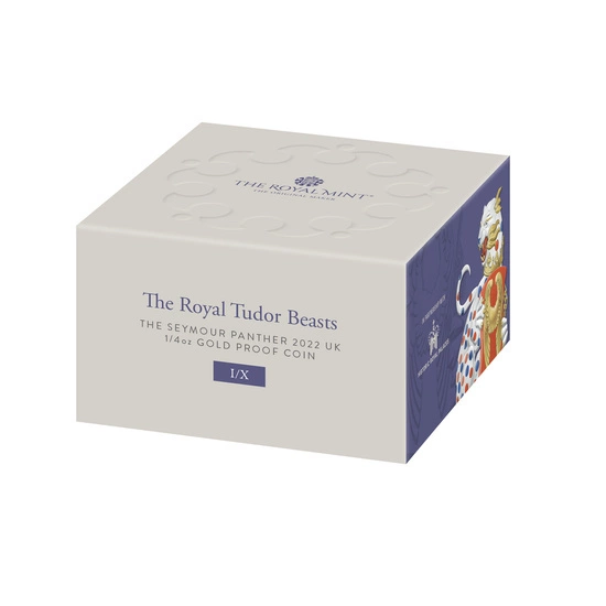 The Royal Tudor Beasts: Seymour Panther 1/4 uncji Złota 2022 Proof