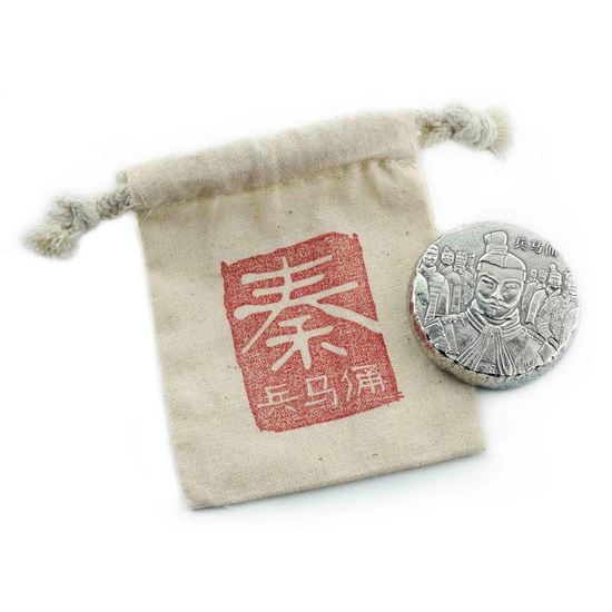 Fiji: Terracotta Warriors 5 uncji Srebra 2018 Antique Coin