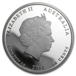 Lunar II: Rok Psa 1/2 Uncji Srebra 2018 Proof