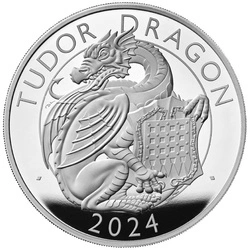 The Royal Tudor Beasts: The Tudor Dragon 5 uncji Srebra 2024 Proof