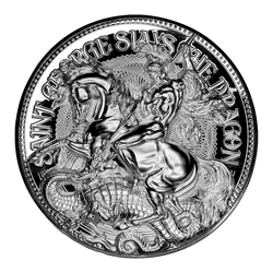 Czad: St George Slays the Dragon 2 uncje Srebra 2021 Proof