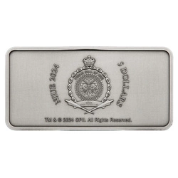 Niue: Ghostbusters - Silver Ecto - 1 kolorowany 2 uncje Srebra 2024 License Plate Antiqued Shaped Coin