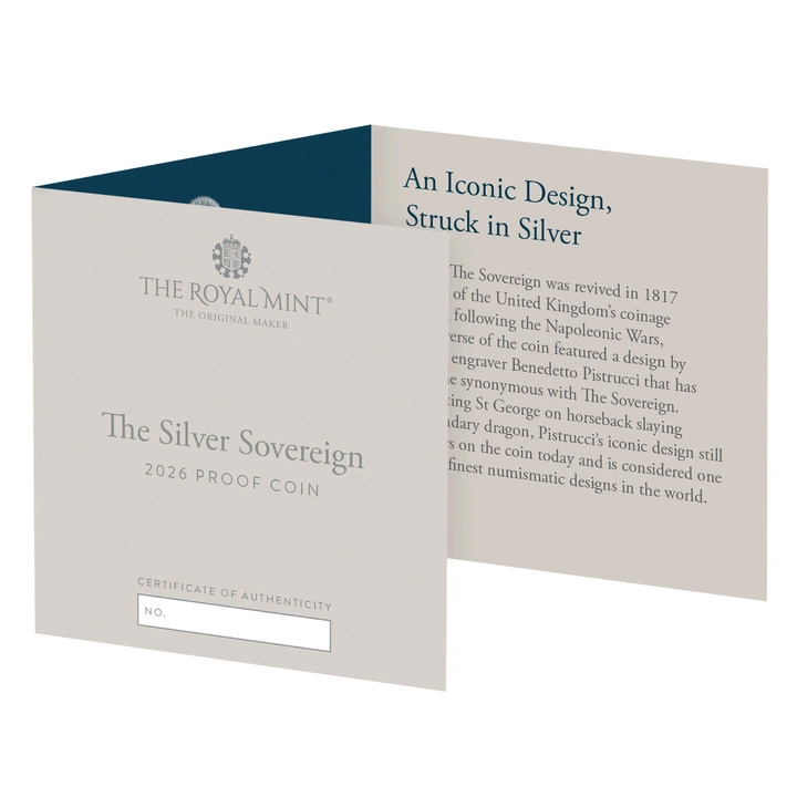 Wielka Brytania: Srebrny Suweren 2026 Proof