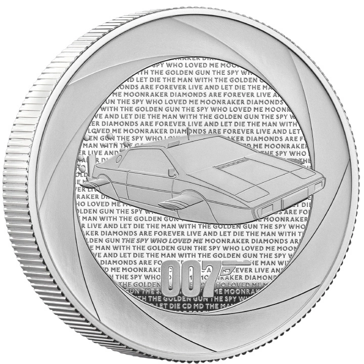 Bond Films of the 70s 2 uncje Srebra 2023 Proof