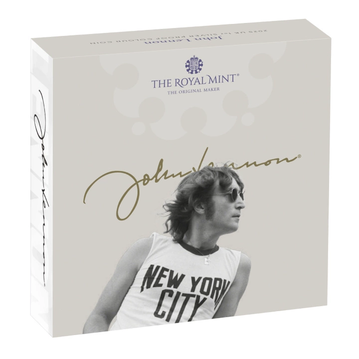 John Lennon kolorowany 1 uncja Srebra 2025 Proof