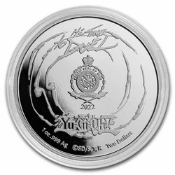 Zestaw 2 monet Niue: Yu-Gi-Oh! Yami Yugi, Dark Magician kolorowany - 25. rocznica 2 x 1 uncja Srebra 2022 