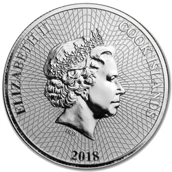 Cook Islands HMS Bounty 1 uncja Srebra 2018