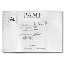 Sztabka Złota 100 g Odlewana