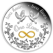One Love kolorowany 1 uncja Srebra 2022 Proof