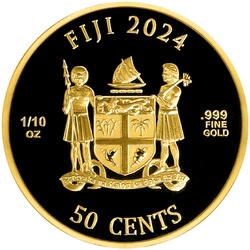 Fiji: Cats 1/10 uncji Złota 2024 Prooflike