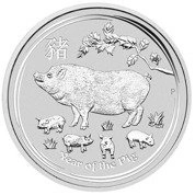 Lunar II: Rok Świni 1/2 uncji Srebra 2019