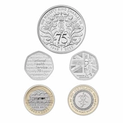 Zestaw 5 monet Wielka Brytania Miedzionikiel 2023 Commemorative Coin
