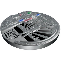 Liberia: The Great Gatsby $5 Srebro 2025 Prooflike