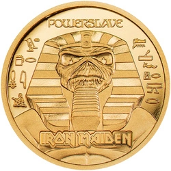 Cook Islands: Iron Maiden - Powerslave Gold 0,5 grama Złota 2024 Proof