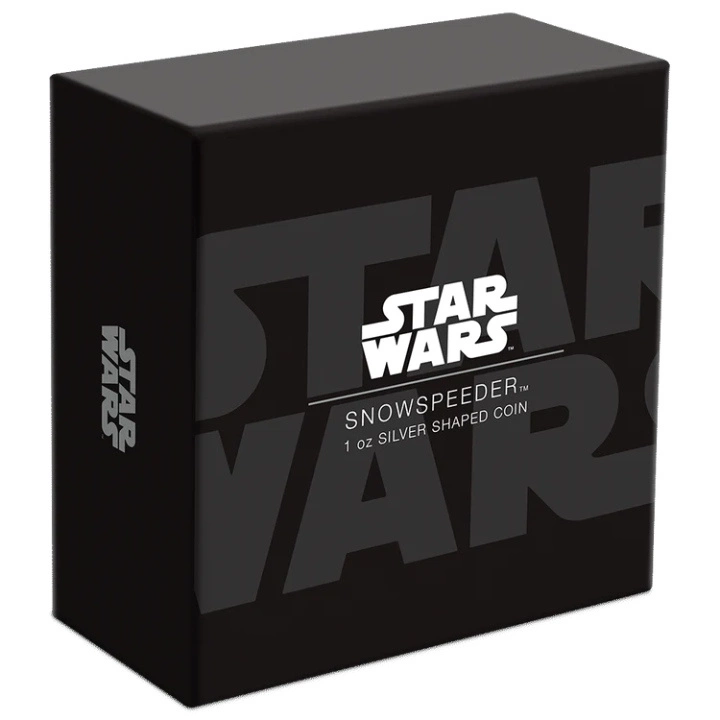 Niue: Star Wars - Snowspeeder 1 uncja Srebra 2023 Antiqued Shaped Coin