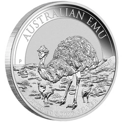 Australijski Emu 1 uncja Srebra 2023