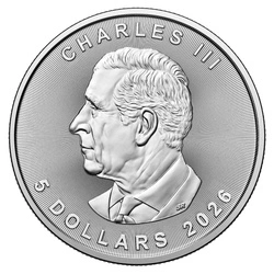 Kanadyjski Liść Klonowy Treasured 1 uncja Srebra 2025 Year of the Horse Privy Mark