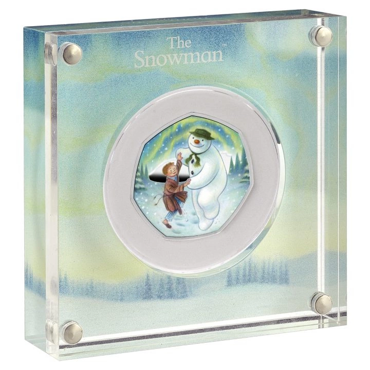 The Snowman kolorowany Srebro 2023 Proof