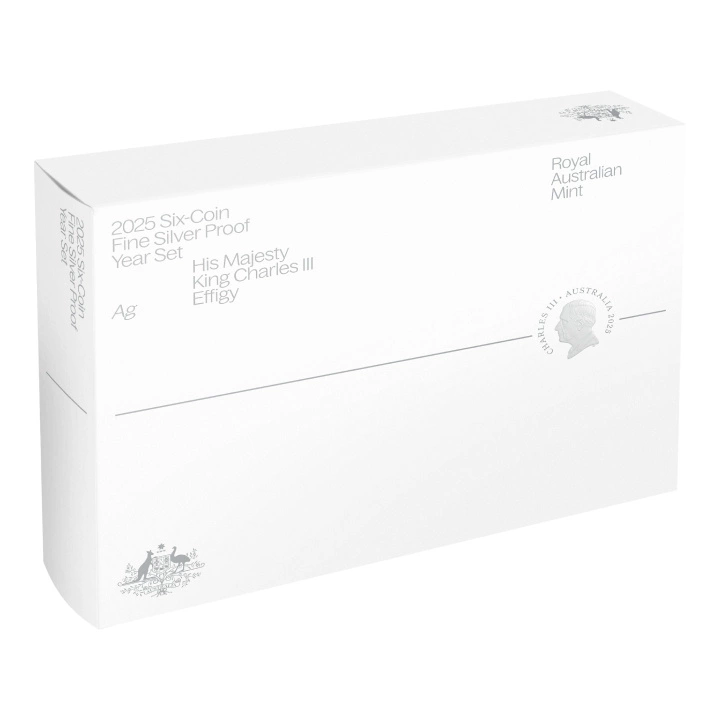 Zestaw 6 monet Premium HM King Charles III Srebro 2025 Proof