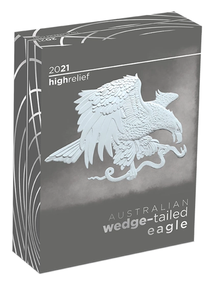 Orzeł Australijski 1 uncja Platyny 2021 Proof High Relief