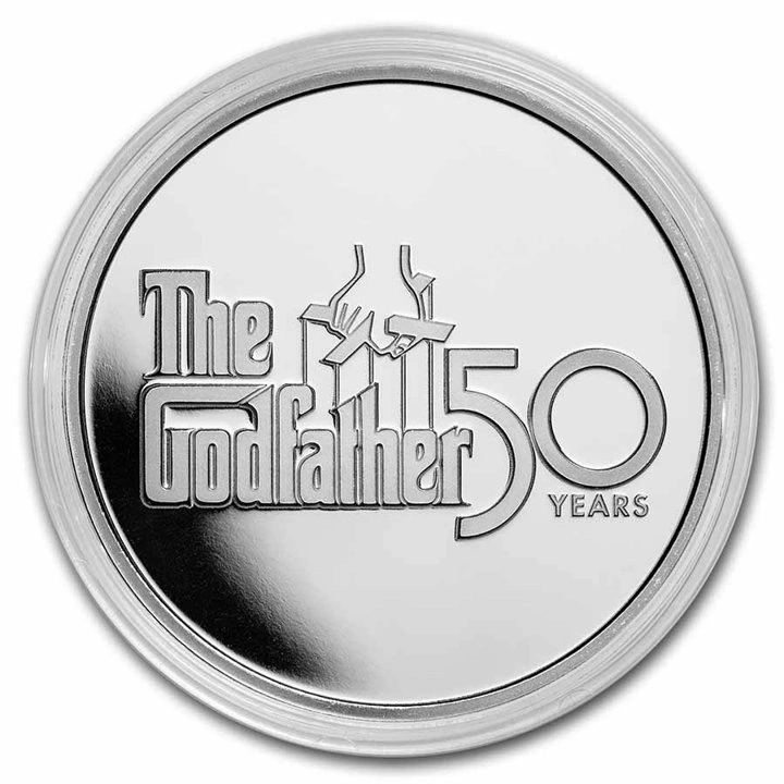 Niue: The Godfather kolorowany 50. rocznica filmu 1 uncja Srebra 2022 Proof