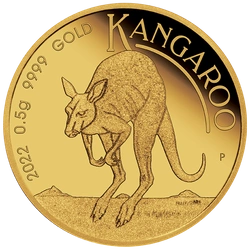 Australijski Kangur 0,5 grama Złota 2022 Proof