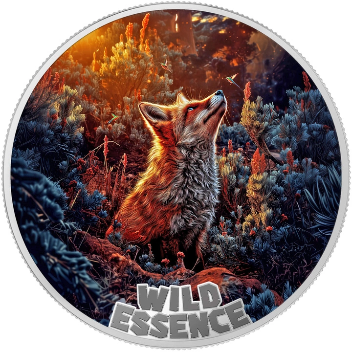 Liberia: Zestaw 5 monet Wild Essence kolorowany 5 uncji Srebra 2025 Proof