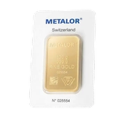 Metalor: Sztabka 100 gramów Złota LBMA GD Refiner