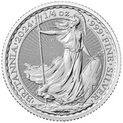 Britannia 1/4 uncji Srebra 2024