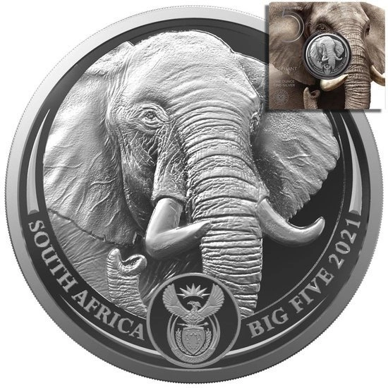 Big Five II: Elephant 1 uncja Srebra 2021
