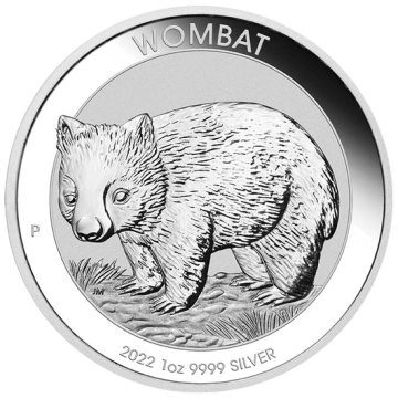 Australijski Wombat 1 uncja Srebra 2022