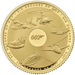 Six Decades of 007 1 uncja Złota 2024 Proof