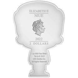 Niue: Star Trek - William Riker Chibi Coin kolorowany 1 uncja Srebra 2022 Proof