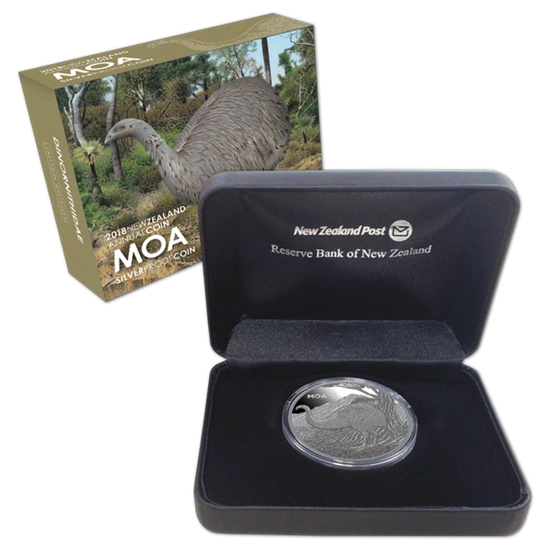 Moa 1 uncja Srebra 2018 Proof